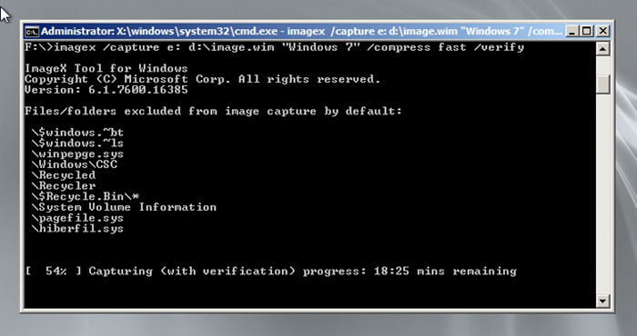 Capture a Windows 7 Image after Sysprep using WinPE