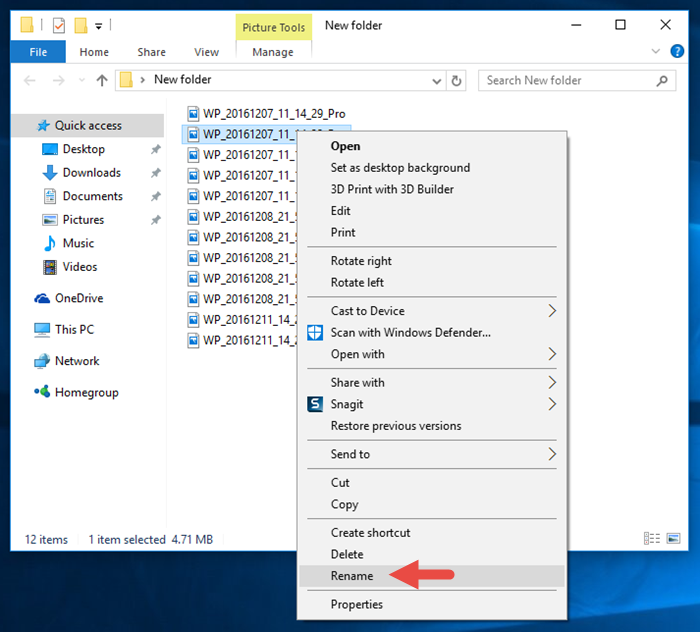 mass rename in windows 10