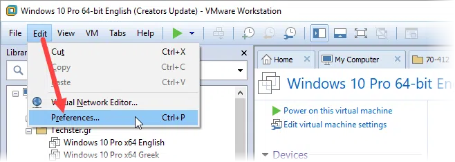 Configure basic VMware Workstation settings