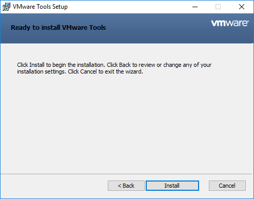 Install VMware Tools on Windows and Windows Server VMs