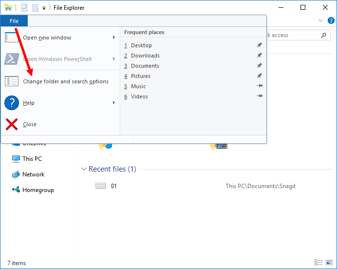 Open files and folders with single click in Windows 10