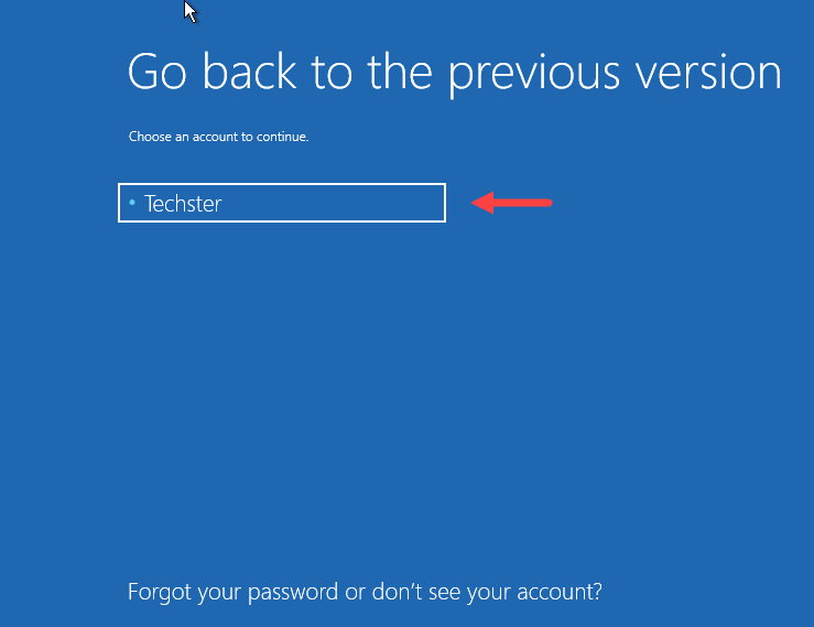 Windows 10, go back to the previous version