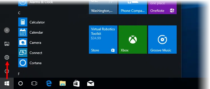 Windows 10, choose which folders appear on Start