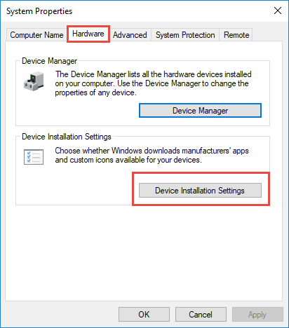 Stop automatic driver updates on Windows 10