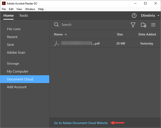 Sync PDF files across devices with Adobe Reader