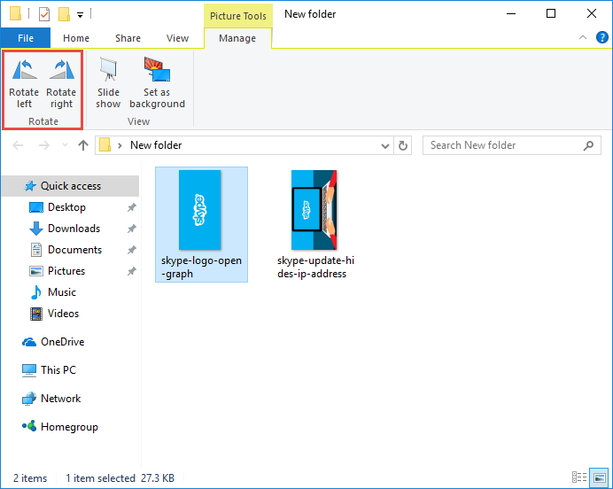 How to rotate photos left or right on Windows