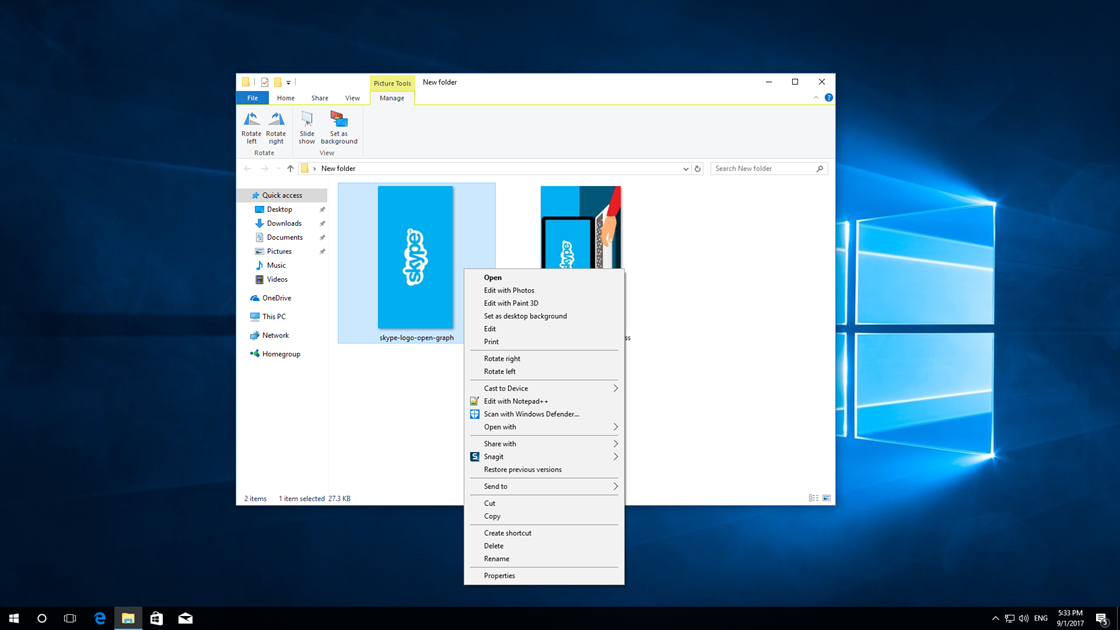 How to rotate photos left or right on Windows