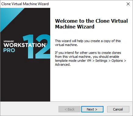 Create a VM clone from template on VMware Workstation