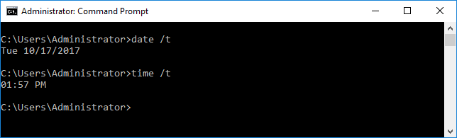 Configure Date, Time and Time Zone settings in Windows Server 2016