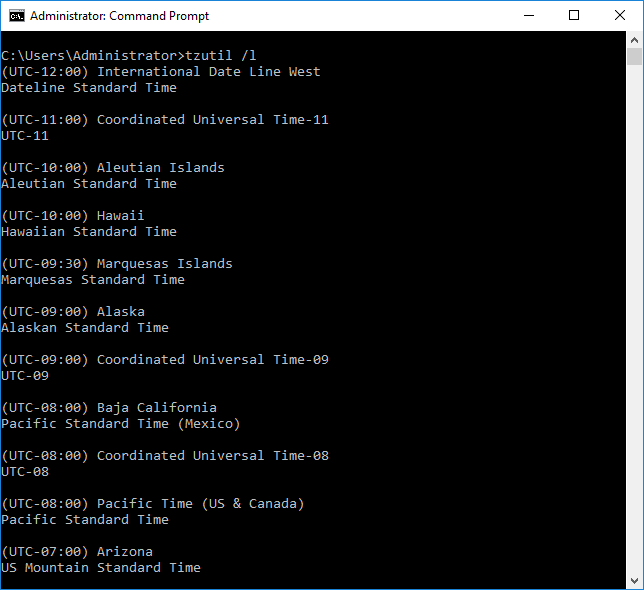 Configure Date, Time and Time Zone settings in Windows Server 2016