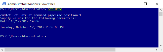 Configure Date, Time and Time Zone settings in Windows Server 2016