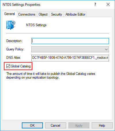 Enable or disable a Global Catalog role on a DC