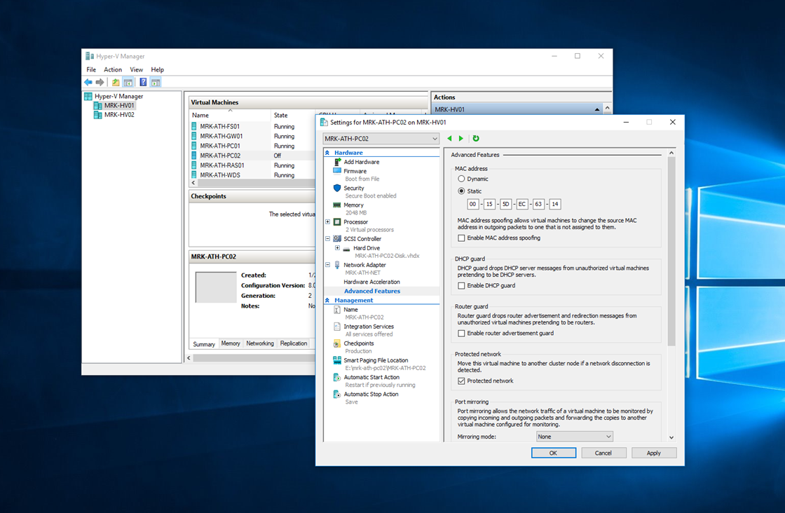 vmware bridged network mac address