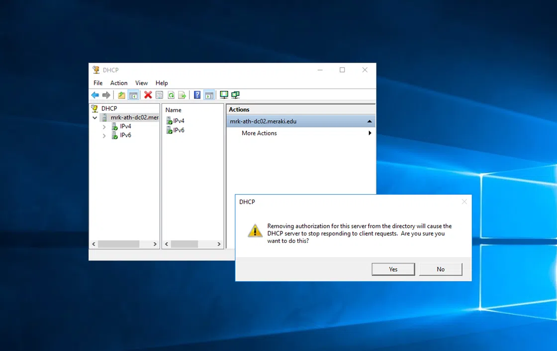 Authorize DHCP Server 2016 in Active Directory