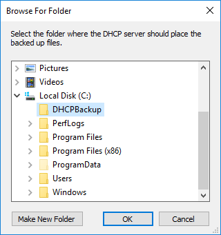 Backup and Restore DHCP Server 2016